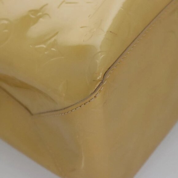 LOUIS VUITTON Monogram Vernis Reade MM Hand Bag Beige M91141 LV Auth sw134 - Picture 10 of 15